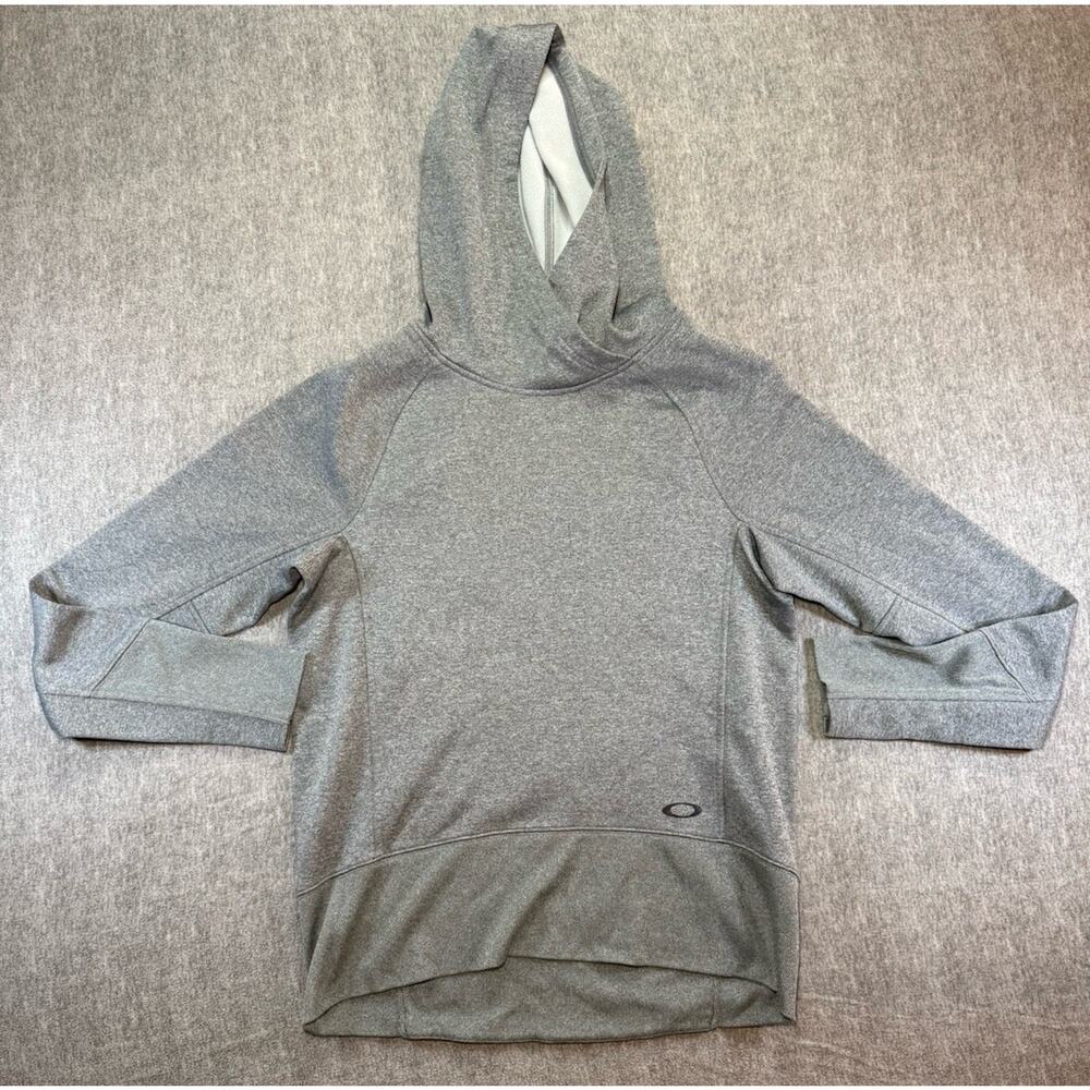 Oakley Men’s Hoodie Sweatshirt-Size Medium/Gray/Vintage Oakley Skull Tag